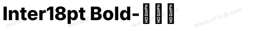 Inter18pt Bold字体转换